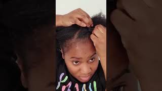 Simple DIY protective hairstyles naturalhair hairstyles protectivestyles [upl. by Eelatsyrc]