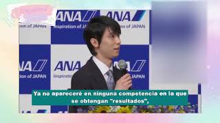 Resumen Conferencia Yuzuru Hanyu anuncia su retiro  SUB ESPAÑOL [upl. by Htaeh]