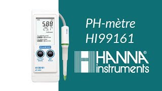 PHmétre portable HI 99161 HANNA® [upl. by Dodds]