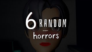 Playing 6 Random known Roblox horror games clips random moments [upl. by Calvo]