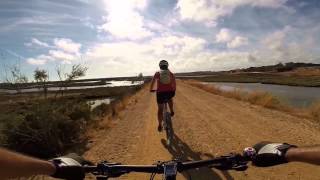 Ruta en bici por la Vía Verde Litoral hasta Ayamonte y el Puente Internacional [upl. by Malissia]