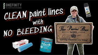 How to Use Vinyl on Wood for the CLEANEST Paint Lines  Sign Making on the CNC OnefinityCNC [upl. by Rowell674]