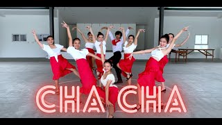 PE HOPE BALLROOM CHA CHA GROUP PRESENTATION and BASIC STEPS  LETS GET LOUD [upl. by Bounds]