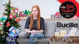 New Bucilla Gem Dot amp Felt Kits  Plaids 2021 New Product Showcase  Session 8 [upl. by Stutman271]