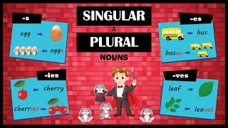 Singular and Plural Nouns  Learn the Rules to Make Plurals [upl. by Leasia]