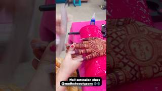 Nail extension kaise hota hai makeup nailart extension [upl. by Martie863]