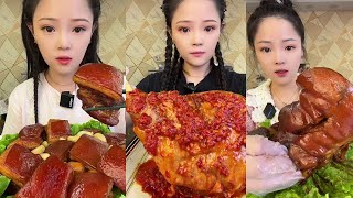 Chinese Food Mukbang Eating Show  먹방 ASMR bingxin666 [upl. by Ahsitel]