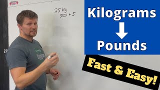 How to Convert Kilograms to Pounds Fast  Easy Math Trick [upl. by Nhtanhoj]