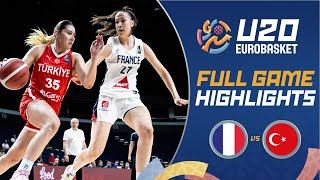 QuarterFinals France 🇫🇷 vs Turkiye 🇹🇷  Highlights  FIBA U20 Womens EuroBasket 2024 [upl. by Adoh]