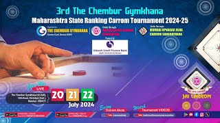 MCA Live Carrom  RD 2nd  Vivek Kamble MumbaiSub vs Sajjad Shaikh MumbaiSub  3rd Chembur Gym [upl. by Guerin]