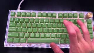 GK GAMAKAY SN75  Gateron KS3X1 Pro V2 Milky Yellow PreLubed  Cerakey Ceramic Keycaps [upl. by Asusej]