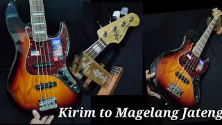 Kirim to Magelang  Jawa Tengah  Jazzbass 4string Sunbrust ✈️🎸☕🎧 [upl. by Anatlus]