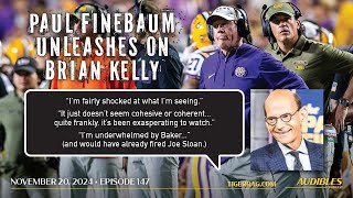 ESPNSEC Networks Paul Finebaum Shares Candid Impressions of Brian Kelly LSU Football [upl. by Apthorp139]