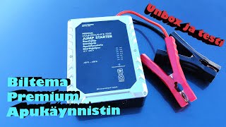 Biltema apukäynnistin  Testing a supercapacitor jump starter english subs [upl. by Atnuahc]