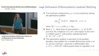 Karen Habermann Longtime existence of Brownian motion on configurations of two landmarks [upl. by Adham]