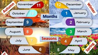 Learn English Months and Seasons [upl. by Adniram130]