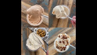 Mint Brownie Caramel Stropwafel Chocolate PB Pistachio PB Ninja Creami Protein Ice Cream Recipes [upl. by Agretha133]