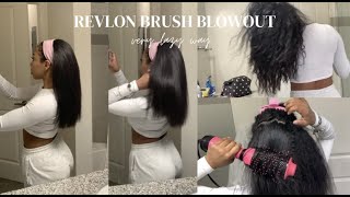 using the revlon one step hair dryer brush  easy at home blow out [upl. by High]