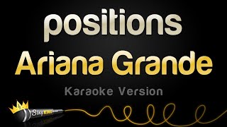 Ariana Grande  positions Karaoke Version [upl. by Rudolph]