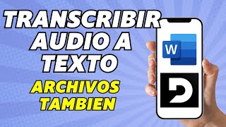 Como transcribir un audio a texto 2024 [upl. by Sivrad583]