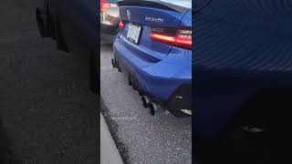 Seys 2023 BMW M340i in Portimao Blue on Tacora Red with Dinan Quad Exhaust BMW m340i g20 Dinan [upl. by Niwhsa]