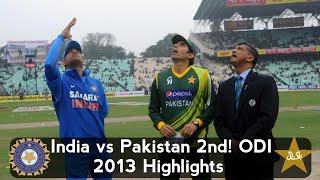 India vs Pakistan 2nd ODI 2013 at Kolkata [upl. by Yemerej653]