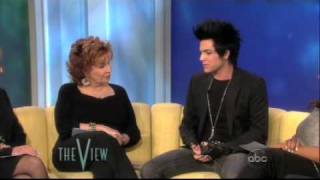 Adam Lambert on The View 121009 Part 1 Full Screen [upl. by Melitta705]