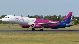 Wizz Air Airbus A321 Landing at Podgorica [upl. by Ameer]