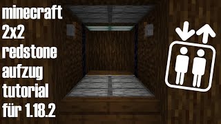 2x2RedstoneAufzüge bauen  Tutorial für Minecraft 1182 [upl. by Kassia]