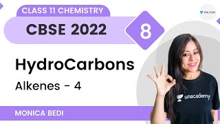 Hydrocarbons  Alkenes  4  L8  Class 11 Chemistry  Monica Bedi [upl. by Anavas]