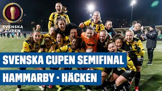 Highlights Hammarby  Häcken 78  Svenska Cupen dam 2024  Semifinal [upl. by Neved]