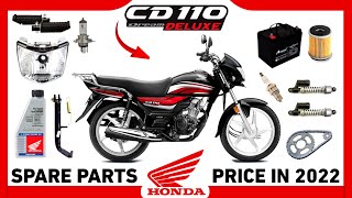 Honda CD 110 Deluxe Spare Parts Price List  Honda Dream Neo Spare Parts Prices 🔥 [upl. by Madelaine]