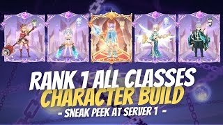 Sneak Peek Rank 1 All Classes Character Builld at Server 1  Cloud Song [upl. by Yhtomiht]