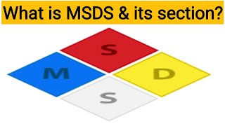 MSDS amp its section  Section of MSDS  Material Safety data Sheet  MSDS  ehs study point by sk [upl. by Aryad]