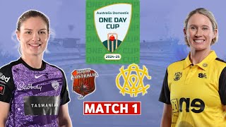 🔴Live Western Australia W vs Tasmania W  WAW vs TASW  Womens National Cricket League 202425 [upl. by Nalyak756]