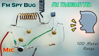 FM Audio Transmitter  Make Your Own Radio Station Using BC547 [upl. by Salome495]