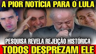 LULA JÁ ERA Pesquisa mostra que o brasileiro despreza o Lula e quer ele fora da polític [upl. by Bekha]