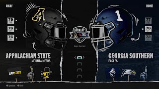 Appalachian State Mountaineers at Georgia Southern Eagles – Deeper Than Hate Rivalry [upl. by Doraj]