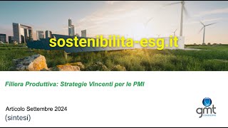 Sostenibilità nella Filiera Produttiva Strategie Vincenti per le PMI [upl. by Eisset886]