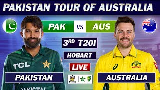 PAKISTAN vs AUSTRALIA 3rd T20 Match LIVE COMMENTARY  PAK vs AUS T20 MATCH LIVE  PAK BAT [upl. by Mouldon]