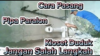 CARA PASANG PIPA KLOSET DUDUK shortvideos tkimalaysia klosetduduk pipaledeng [upl. by Nerrad]