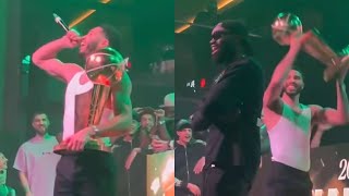 Jayson Tatum speech at Celtics Championship after party had Jaylen Brown hyped [upl. by Neysa]