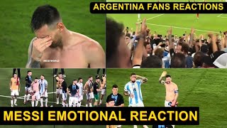 Lionel Messi Emotional Reaction After Leading Argentina to Copa America Final  Messi News [upl. by Spearman]