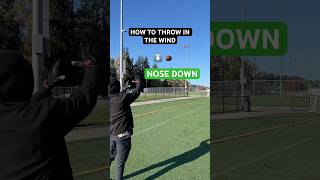 HOW TO THROW WHEN ITS WINDY 🏈 qb football [upl. by Nyladam]