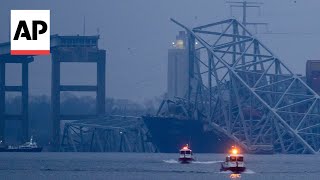 Police had about 90 seconds to stop traffic before Baltimore bridge collapsed [upl. by Bosch]