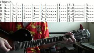 Seven Mary Three Cumbersome Guitar Lesson with Chords and TAB Tutorial [upl. by Xenophon]