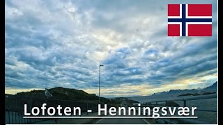 Lofoten  Henningsvær  Driving in Norway [upl. by Otha362]