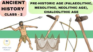 ANCIENT HISTORY  CLASS  2 PRE  HISTORIC AGE PALAEO MESO NEOLITHIC AGE CHALCOLITHIC AGE [upl. by Anele290]