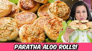 Two Ways Air Fryer amp Fried Aloo Paratha Roll Ups Ramadan 2024 Special Recipe in Urdu Hindi  RKK [upl. by Nwatna]