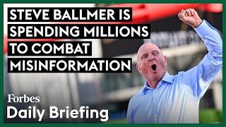 Billionaire Steve Ballmer Spent 100 Million In A New Twist On Political Giving [upl. by Ahtibat729]